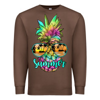 Chestnut tie dye pineapple, summer Premium Sweatshirt - JahusDesignShop