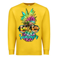 Lemon tie dye pineapple, summer Premium Sweatshirt - JahusDesignShop