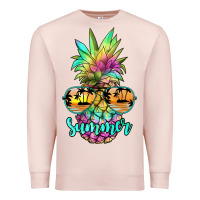 Pale Pink tie dye pineapple, summer Premium Sweatshirt - JahusDesignShop