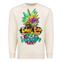 Sandshell tie dye pineapple, summer Premium Sweatshirt - JahusDesignShop