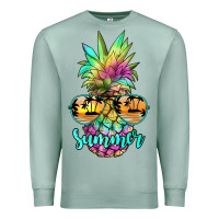 Seafoam tie dye pineapple, summer Premium Sweatshirt - JahusDesignShop