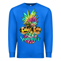 True Royal tie dye pineapple, summer Premium Sweatshirt - JahusDesignShop