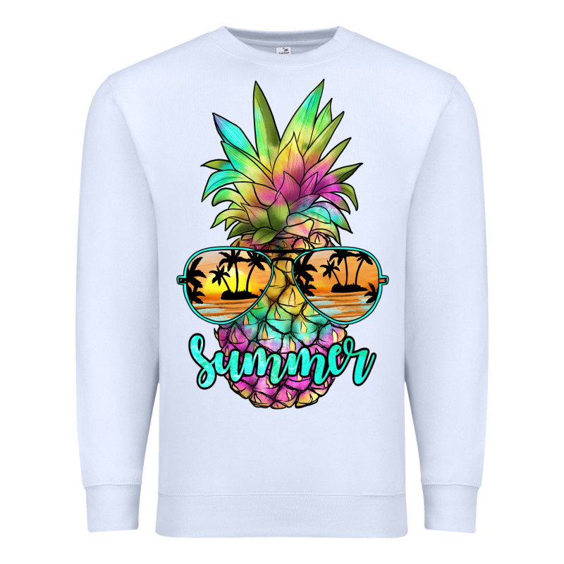 Tie Dye Pineapple, Summer Premium Sweatshirt by JahusDesignShop | Teevron