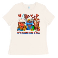Bone It's Game Day Y'all Basketball Coffee Cups Ladies Tee - FaDigitalArtStudio