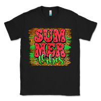 Black summer vibes watermelon leopard background Classic Tee - Jasminsmagicworld