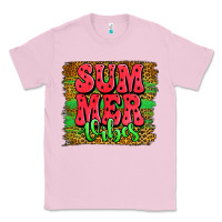 Bubblegum Pink summer vibes watermelon leopard background Classic Tee - Jasminsmagicworld