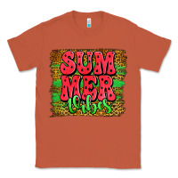Summer Vibes Watermelon Leopard Background Classic Tee | Teevron
