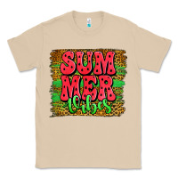 Mushroom summer vibes watermelon leopard background Classic Tee - Jasminsmagicworld