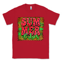 Red summer vibes watermelon leopard background Classic Tee - Jasminsmagicworld