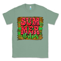 Sage summer vibes watermelon leopard background Classic Tee - Jasminsmagicworld