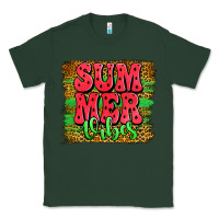 Sports Green summer vibes watermelon leopard background Classic Tee - Jasminsmagicworld