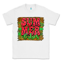 White summer vibes watermelon leopard background Classic Tee - Jasminsmagicworld
