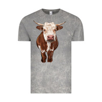 Cloud Rock hereford cow Vintage Tee - RanaPortraitStore
