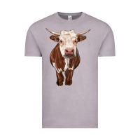 Vintage Zinc hereford cow Vintage Tee - RanaPortraitStore