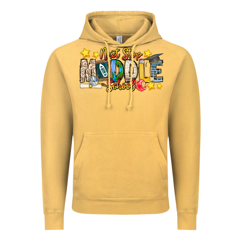 Next Stop Middle School Vintage Hoodie by CowhideDigitalArt | Teevron