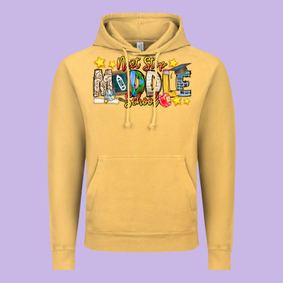 Next Stop Middle School Vintage Hoodie Designed By Cowhidedigitalart
