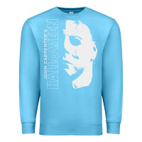 Ocean Blue halloween michael myers Premium Sweatshirt - artisFamous