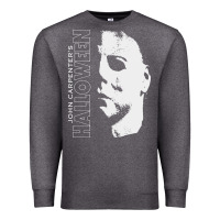 Charcoal Heather halloween michael myers Premium Sweatshirt - artisFamous