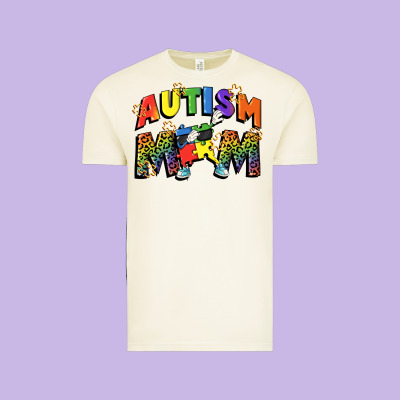 Autism Mom Vintage Tee Designed By Fadigitalartstudio