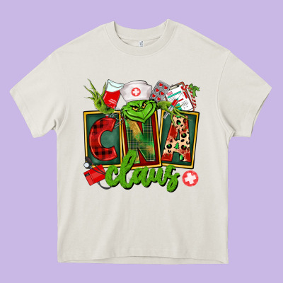 Cna  Certified Nursing Assistant Claus Heavy Core Tee Designed By Cowgirlartshop