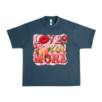 Midnight Navy love you more Urban Heavy Tee - FaDigitalArtStudio