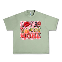 Oil Green love you more Urban Heavy Tee - FaDigitalArtStudio