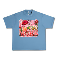 Pebble Blue love you more Urban Heavy Tee - FaDigitalArtStudio