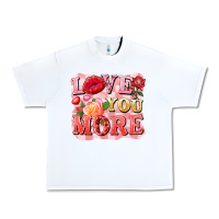 White love you more Urban Heavy Tee - FaDigitalArtStudio