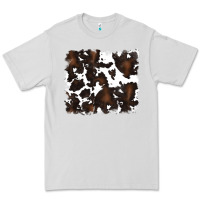 Dove Grey cowhide Premium Tee - RanaPortraitStore
