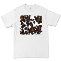 White cowhide Premium Tee - RanaPortraitStore