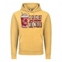 Vintage Mustard V For is Valentine Venti Vintage Hoodie - CowhideDigitalArt
