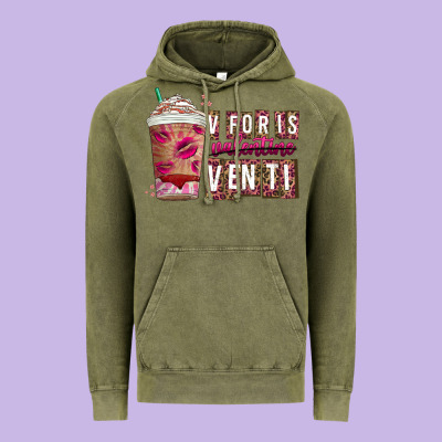 V For Is Valentine Venti Vintage Hoodie Designed By Cowhidedigitalart