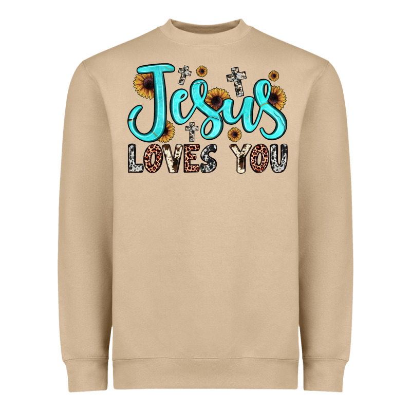 Jesus Loves You Heavyweight Sweatshirt by JahusDesignShop | Teevron