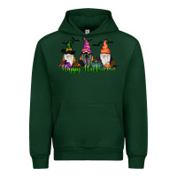 Forest Green Happy Halloween Gnome Pumpkin Urban Hoodie - RanaPortraitStore