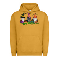 Pigment Peanut Butter Happy Halloween Gnome Pumpkin Urban Hoodie - RanaPortraitStore