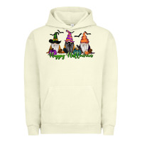 Pigment Pistachio Happy Halloween Gnome Pumpkin Urban Hoodie - RanaPortraitStore