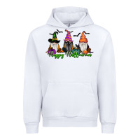 White Happy Halloween Gnome Pumpkin Urban Hoodie - RanaPortraitStore