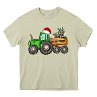 Mossy christmas tractor Heavy Core Tee - CowGirlArtShop