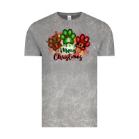 Cloud Rock merry christmas paws Vintage Tee - FaDigitalArtStudio