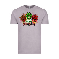 Vintage Zinc merry christmas paws Vintage Tee - FaDigitalArtStudio