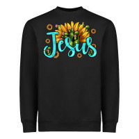 Black jesus sunflower Heavyweight Sweatshirt - JahusDesignShop