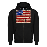 Black American flag leopard cowhide Zipper Hoodie - JahusDesignShop