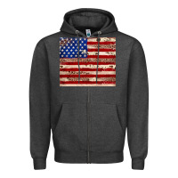 Charcoal Heather American flag leopard cowhide Zipper Hoodie - JahusDesignShop