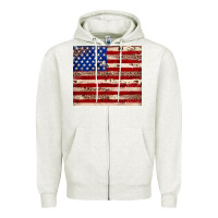 Oatmeal Heather American flag leopard cowhide Zipper Hoodie - JahusDesignShop