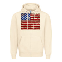 Sandshell American flag leopard cowhide Zipper Hoodie - JahusDesignShop