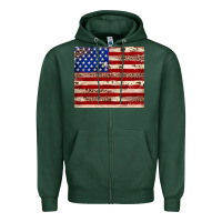 Sports Green American flag leopard cowhide Zipper Hoodie - JahusDesignShop