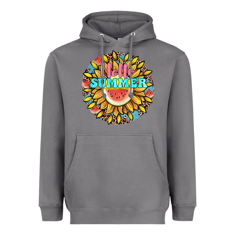 Hello Summer Heavyweight Hoodie by JahusDesignShop | Teevron