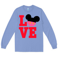 Colony Blue Minnie Mouse Long Sleeve Tee - CowhideDigitalArt