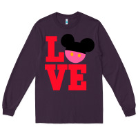 Plum Minnie Mouse Long Sleeve Tee - CowhideDigitalArt