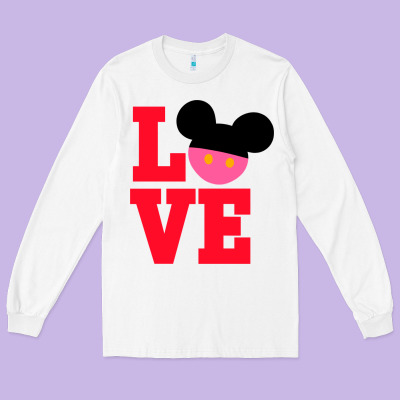 Minnie Mouse Long Sleeve Tee Designed By Cowhidedigitalart